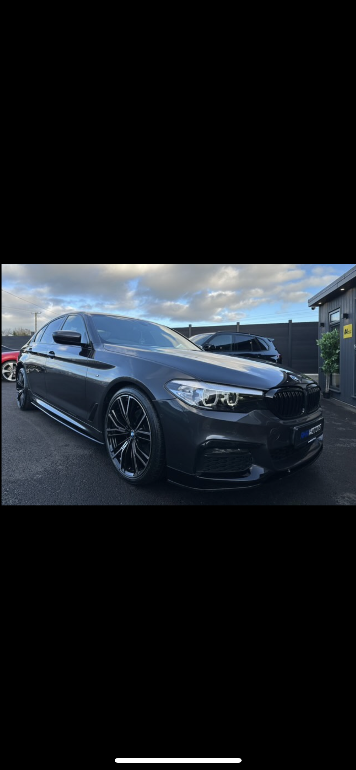 BMW 5 SERIES G30 LCI FACELIFT 2021+ – FRONT SPLITTER LIP IN GLOSS BLACK