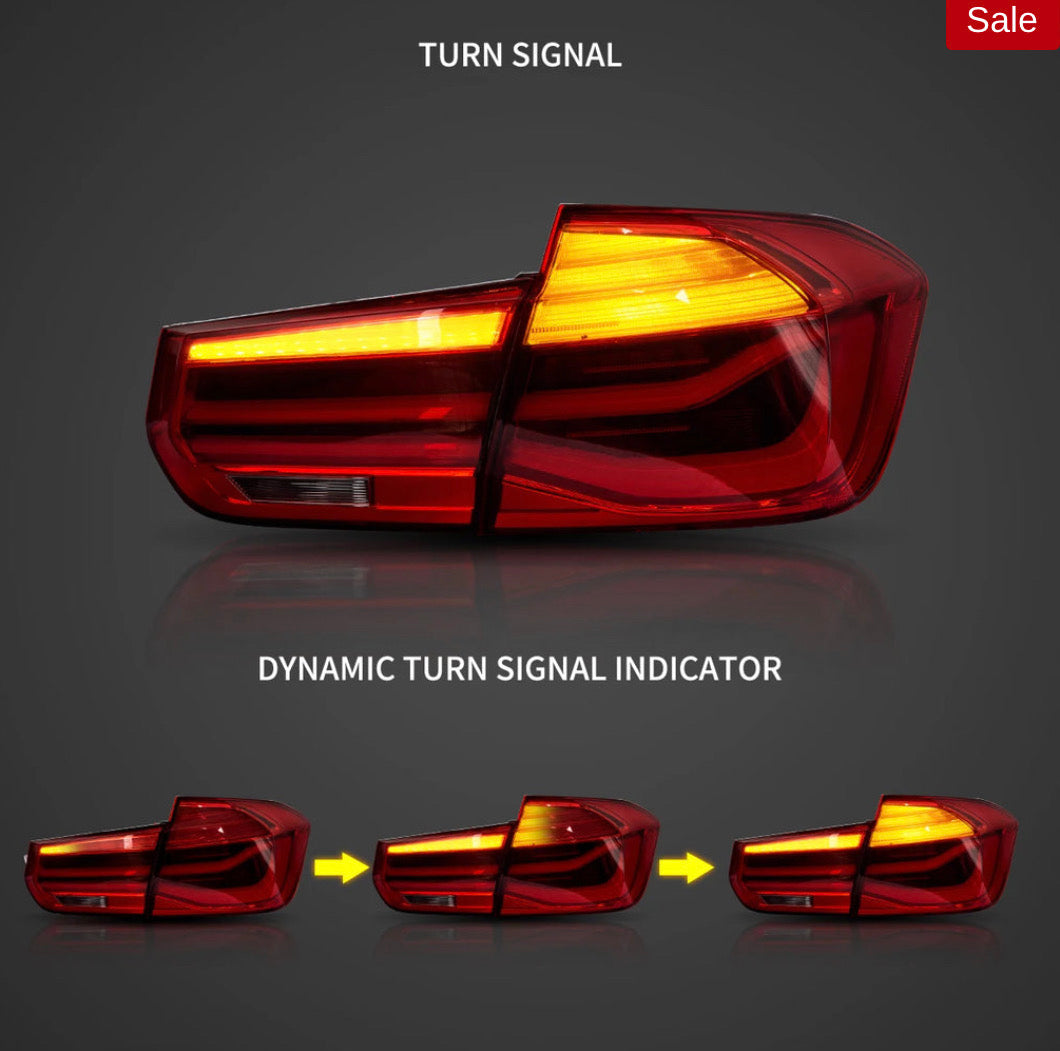 BMW F30 F80 (2012-2019) M3 3-Series Vland LED Tail Lights With Sequential Turn Signal