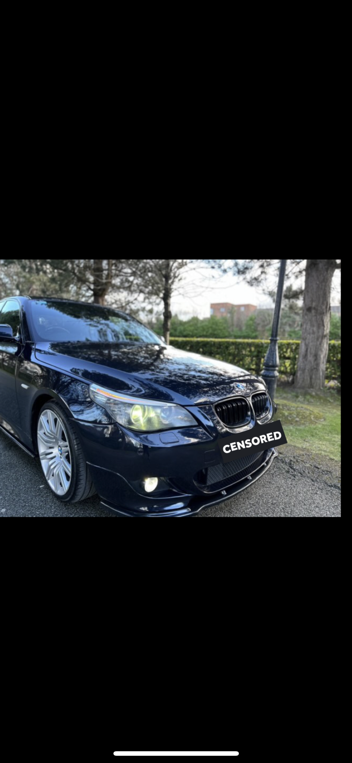 BMW E60 Front Splitter MX STYLE GLOSS BLACK