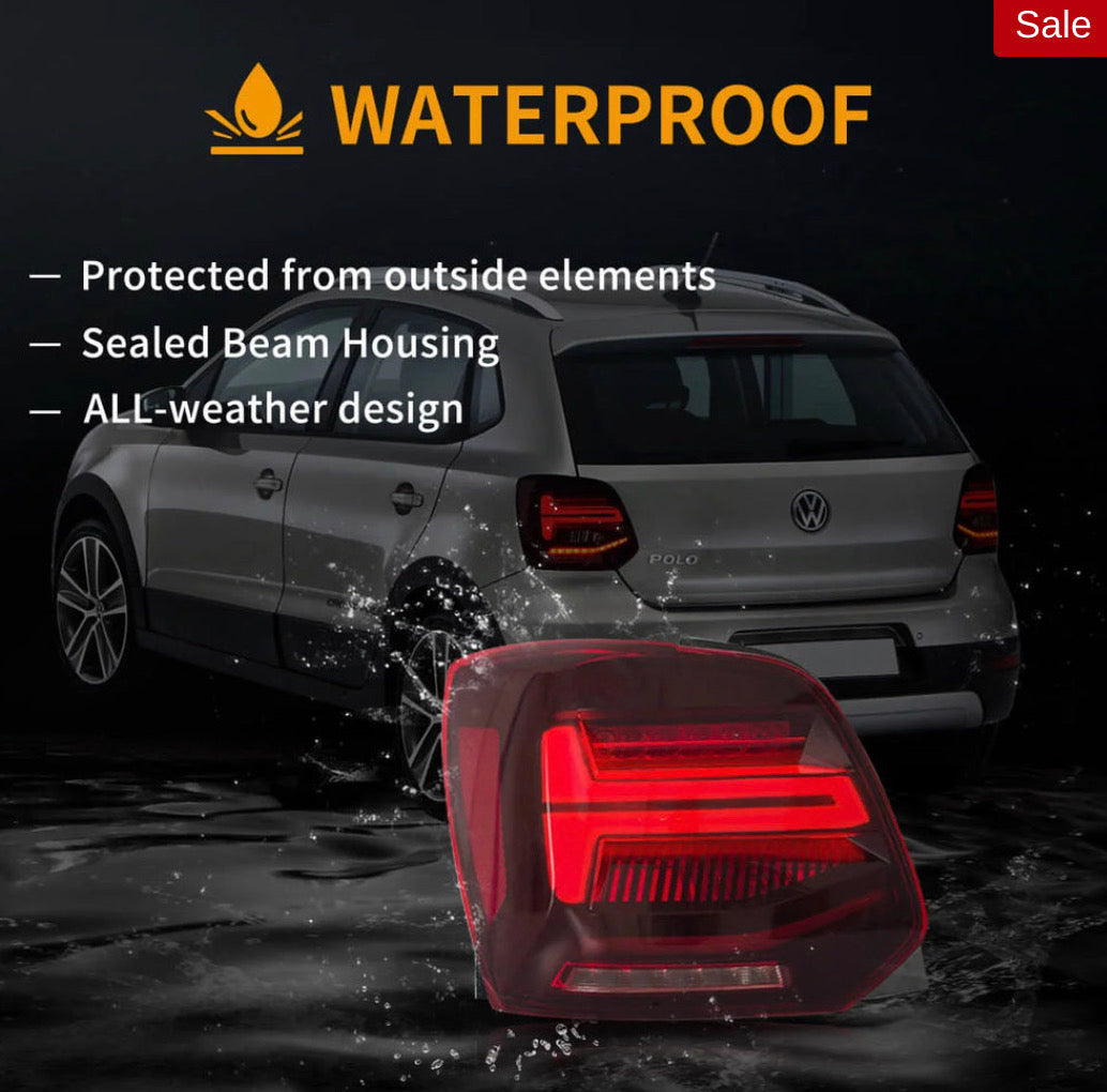 VW Polo MK5 Vland LED Aftermarket Tail Lights With Sequential Turn Signal