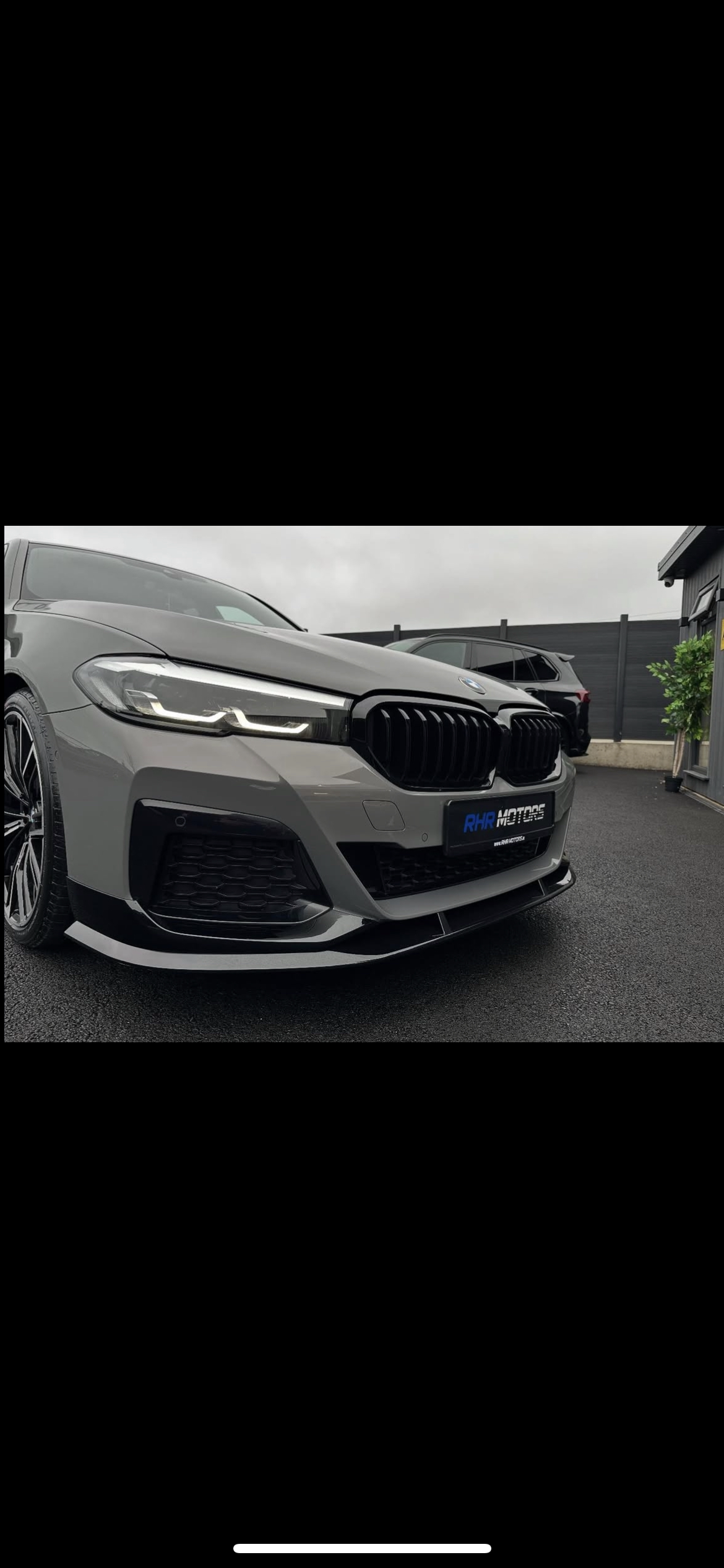 BMW 5 SERIES G30 LCI FACELIFT 2021+ – FRONT SPLITTER LIP IN GLOSS BLACK