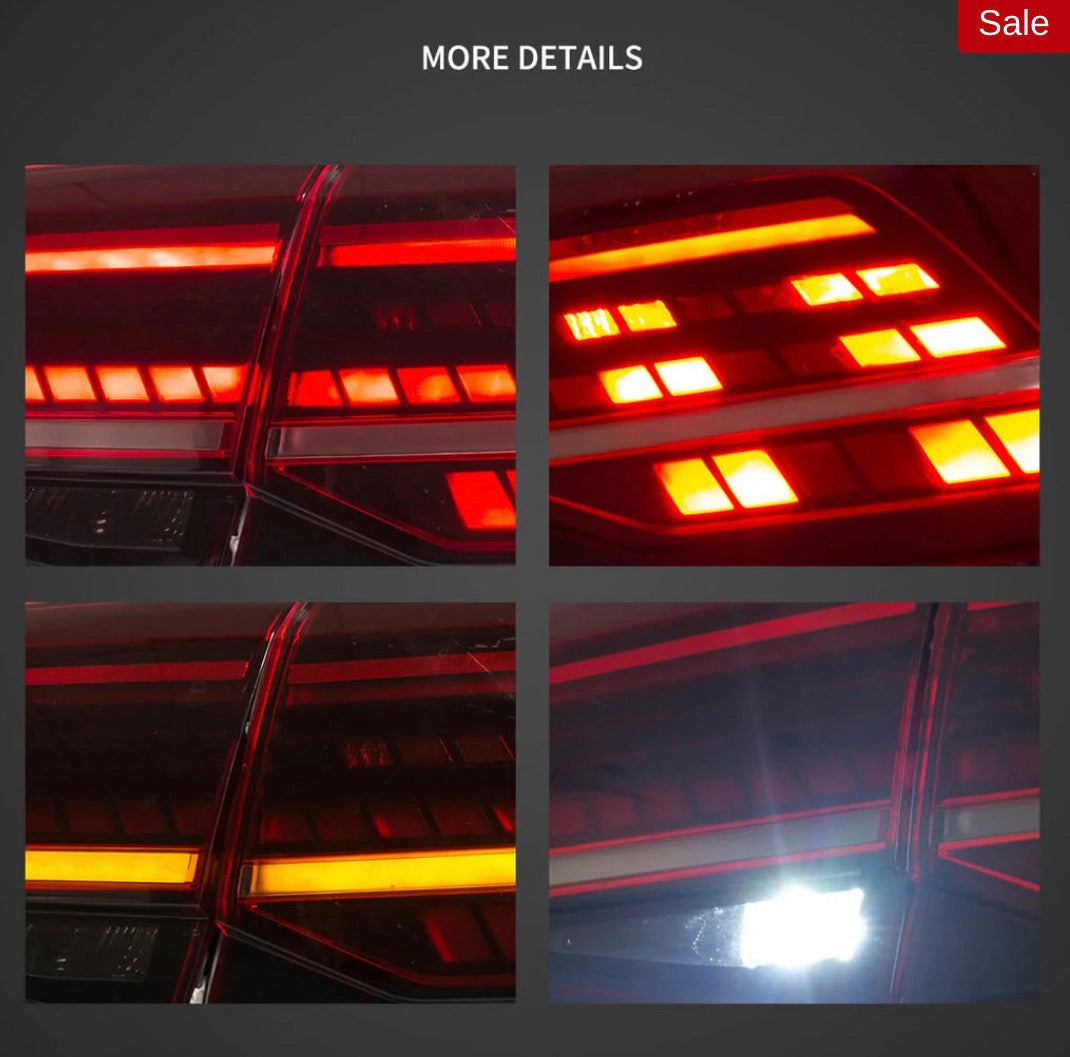 VW Golf MK7/MK7.5 Hatchback Vland LED Aftermarket Tail Lights with Sequential Turn Signal