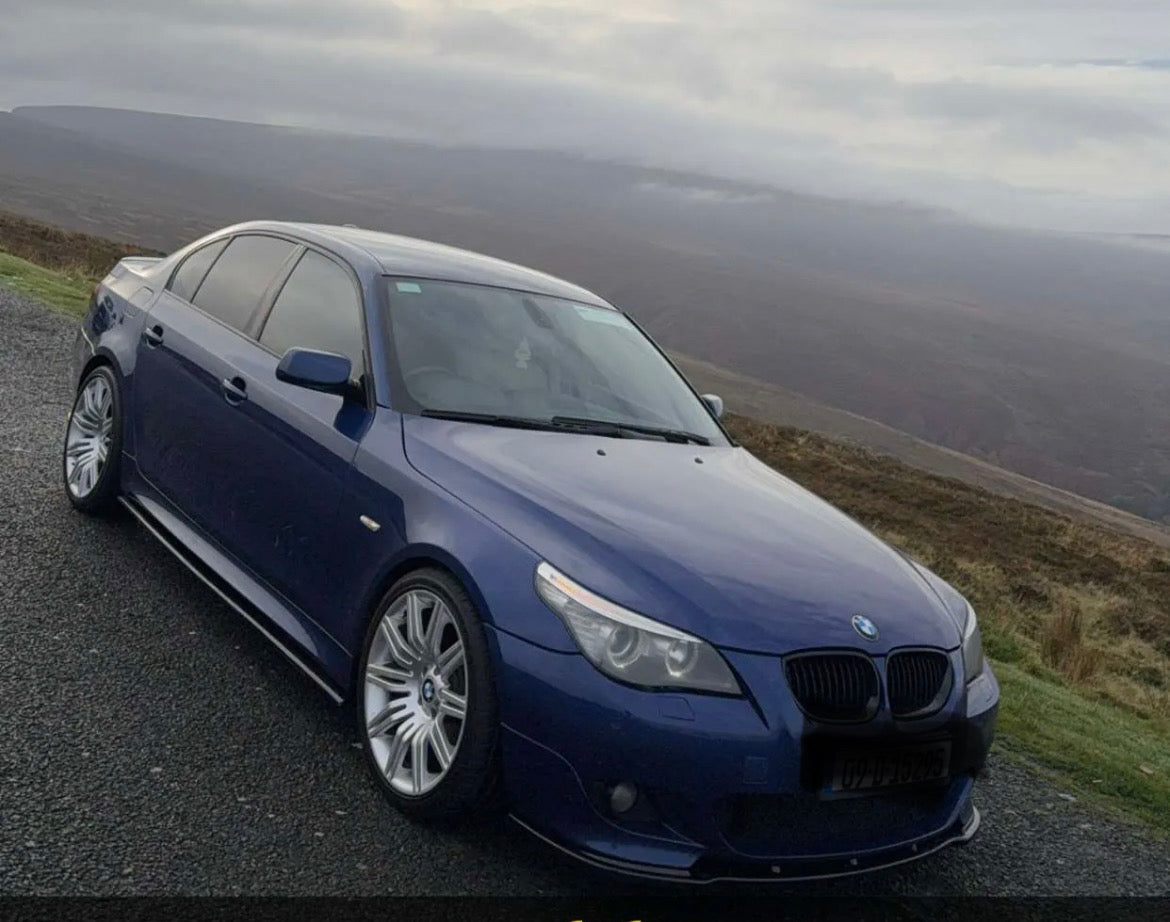 BMW E60 Front Splitter MX STYLE GLOSS BLACK