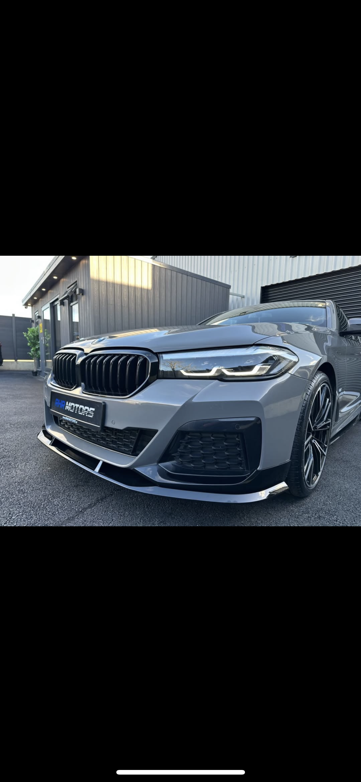 BMW 5 SERIES G30 LCI FACELIFT 2021+ – FRONT SPLITTER LIP IN GLOSS BLACK