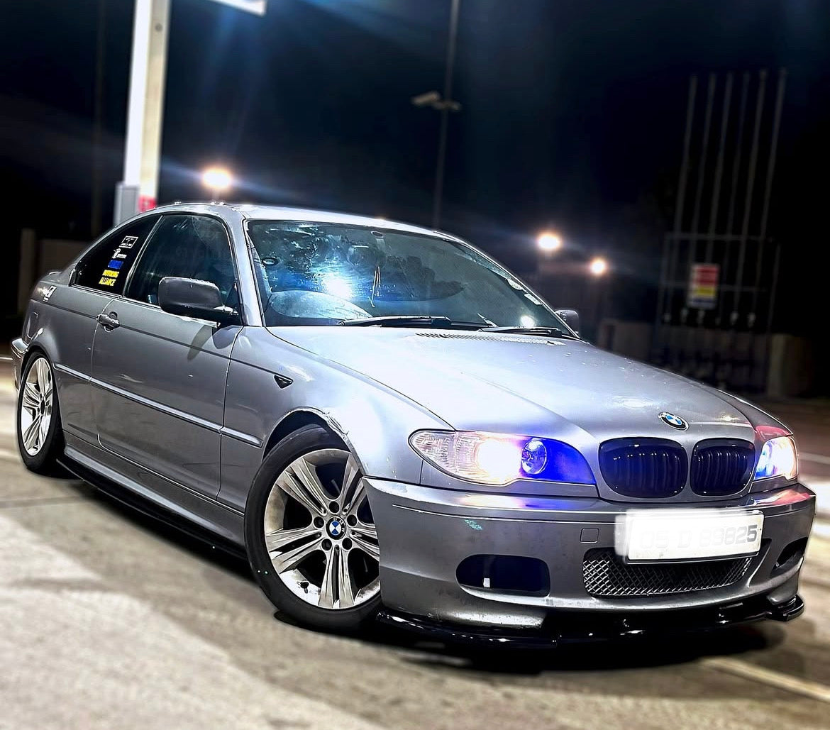 BMW E46 M SPORT FULL LIP KIT GLOSS BLACK