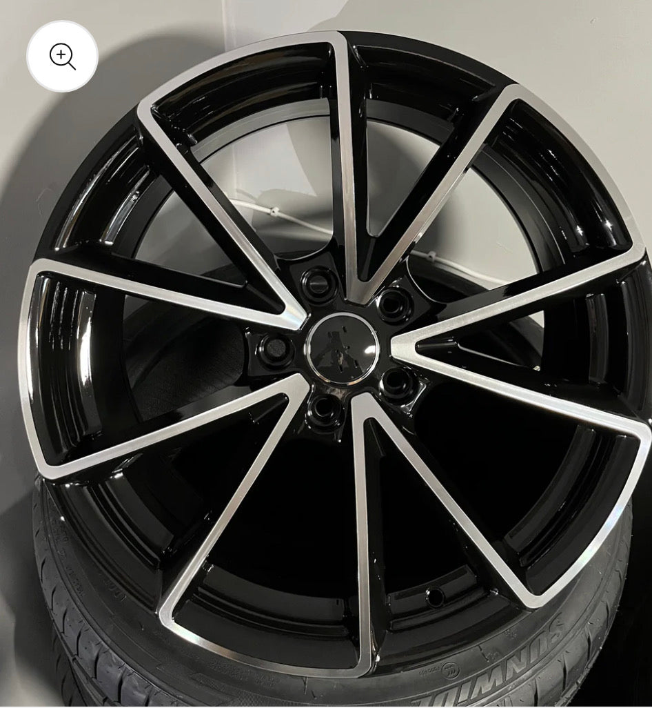 AUDI 990 18X8.0 5X112 BLACK M/F