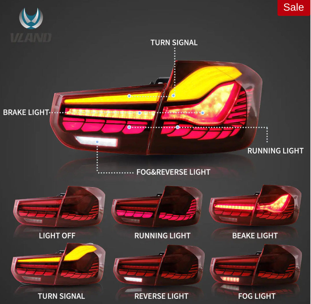 F30,F80 (2012-2019)Vland OLED Tail Lights With Dynamic Welcome Lighting (GTS Style)
