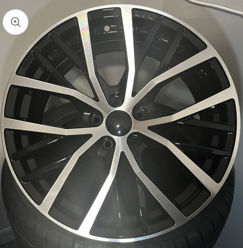 VW 129 17X7.5 5X100 BLACK M/F