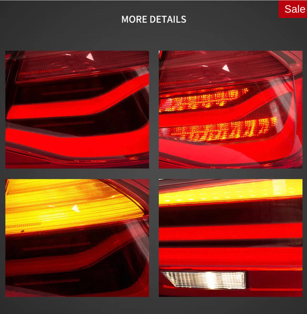 BMW F30 F80 (2012-2019) M3 3-Series Vland LED Tail Lights With Sequential Turn Signal