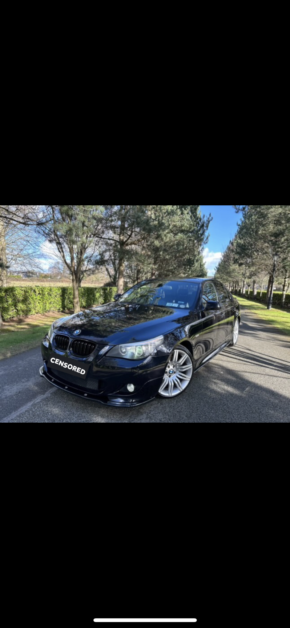 BMW E60 Front Splitter MX STYLE GLOSS BLACK
