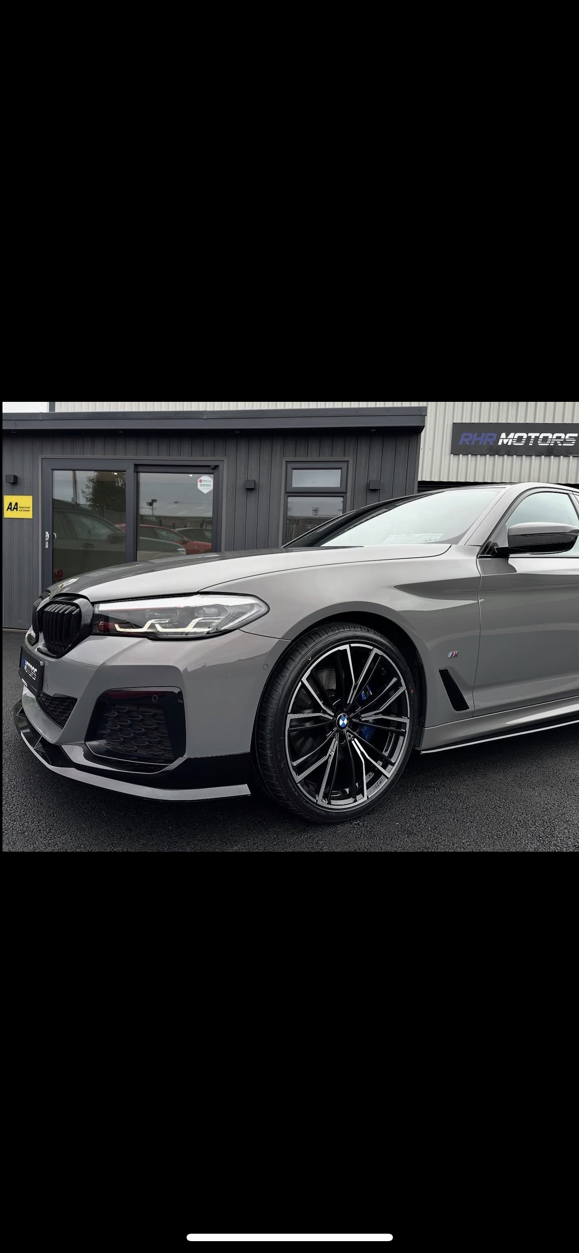 BMW 5 SERIES G30 LCI FACELIFT 2021+ – FRONT SPLITTER LIP IN GLOSS BLACK