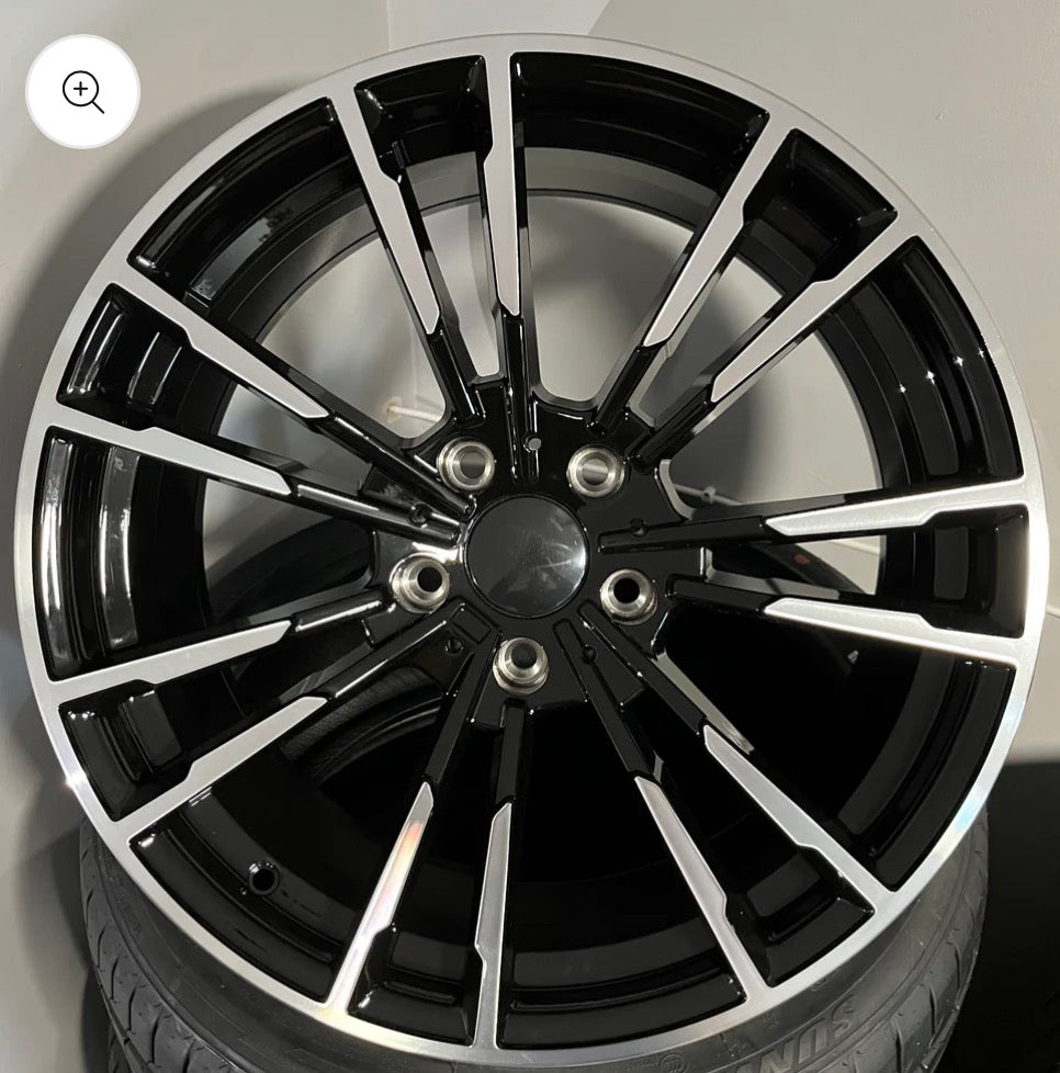 BMW 543 20X8.5X9.5 5X120 BLACK M/F