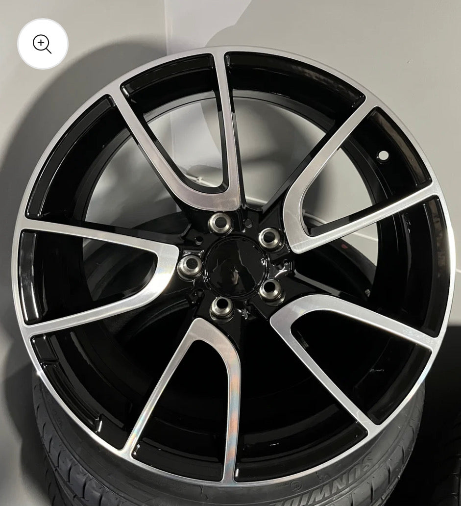 MERC 461 19X8.5X9.5 5X112 BLACK M/F