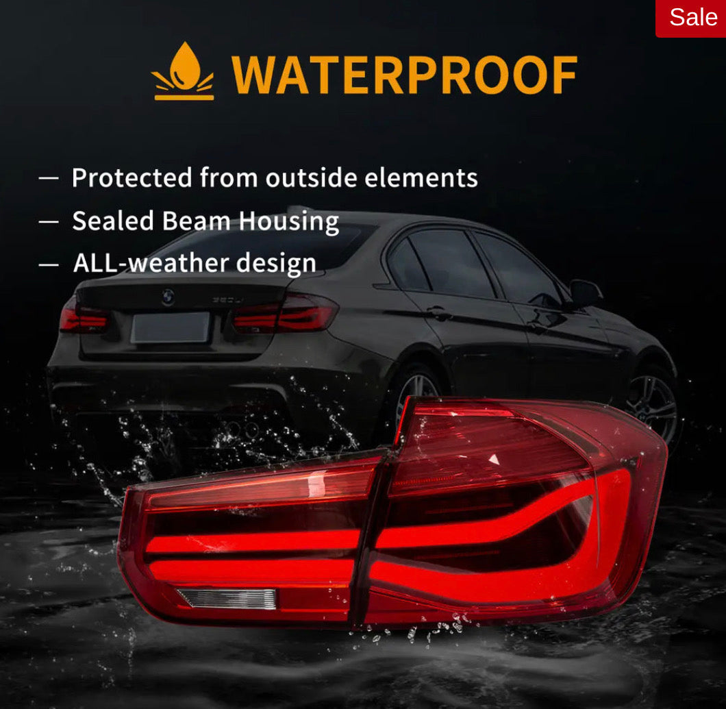 BMW F30 F80 (2012-2019) M3 3-Series Vland LED Tail Lights With Sequential Turn Signal