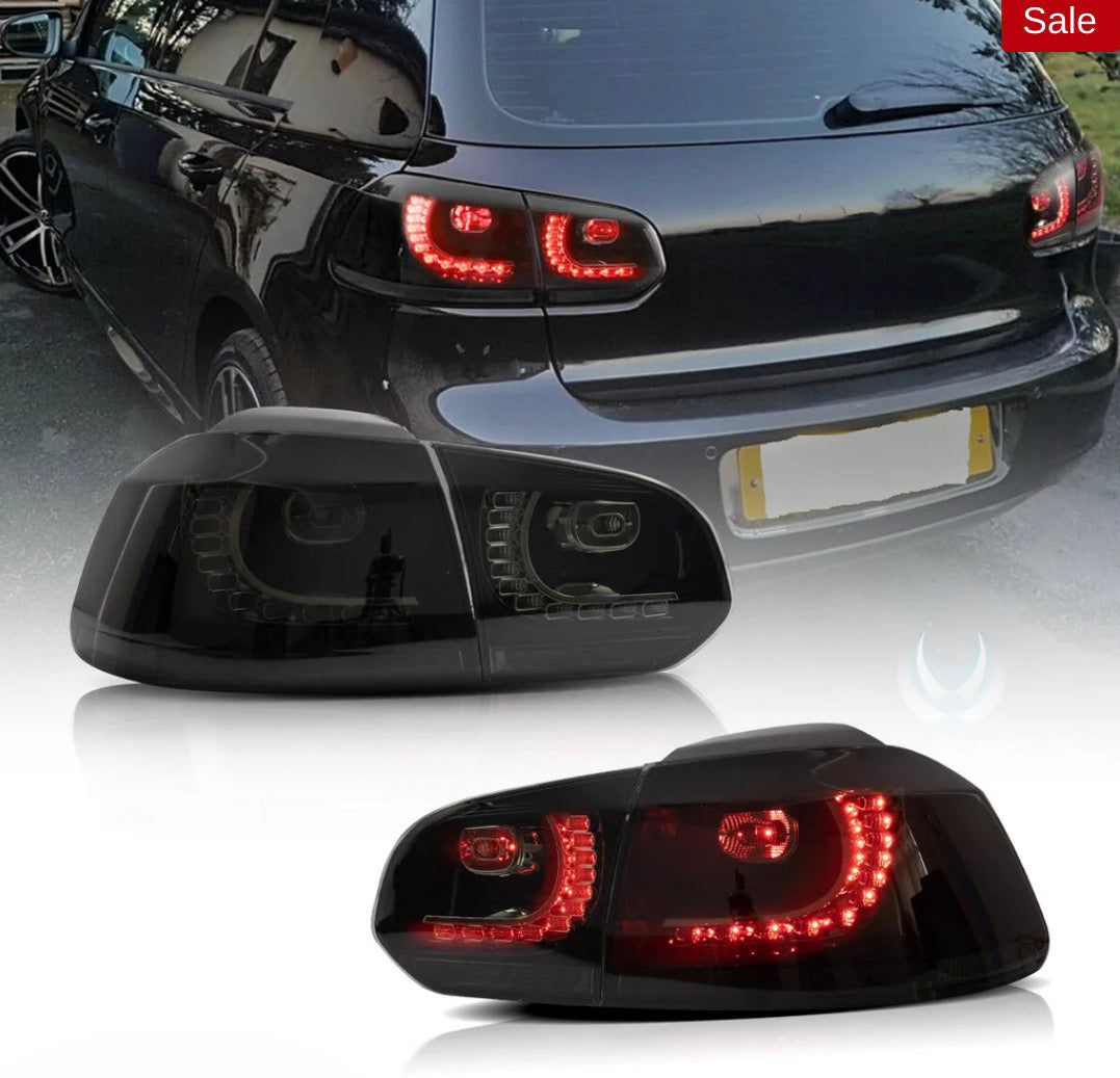 VW Golf Mk6 Vland LED Aftermarket Tail Lights With Amber Sequential Turn Signal