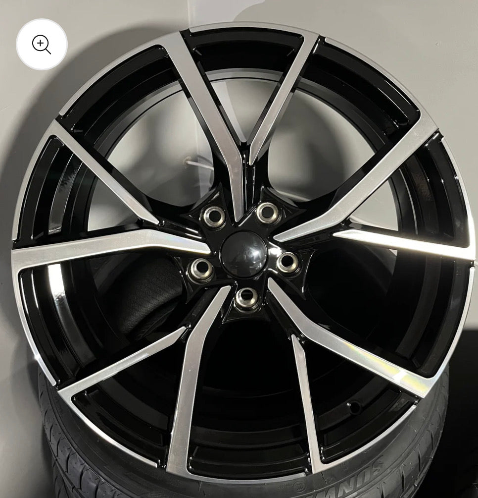 VW 861 18X7.5 5X112 BLACK M/F