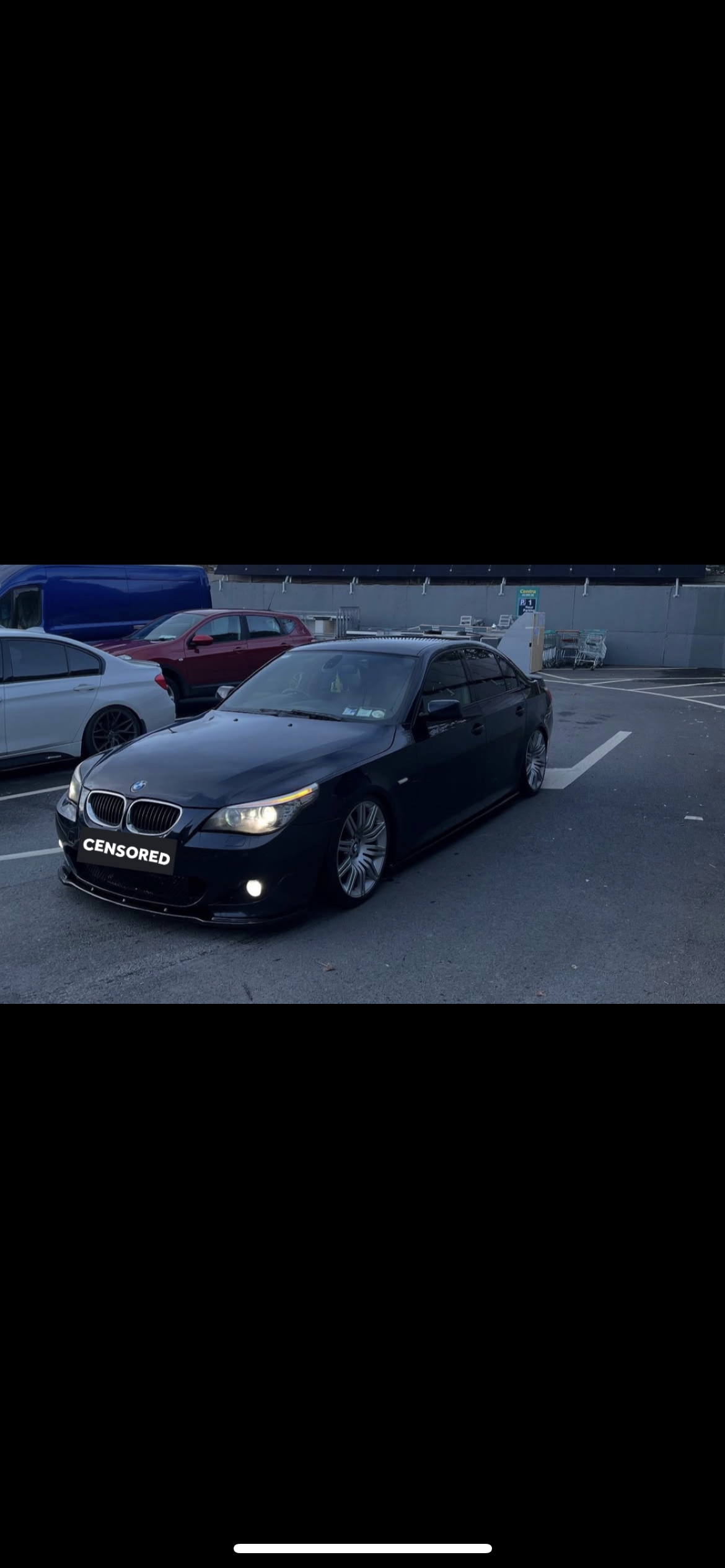 BMW E60 Front Splitter MX STYLE GLOSS BLACK