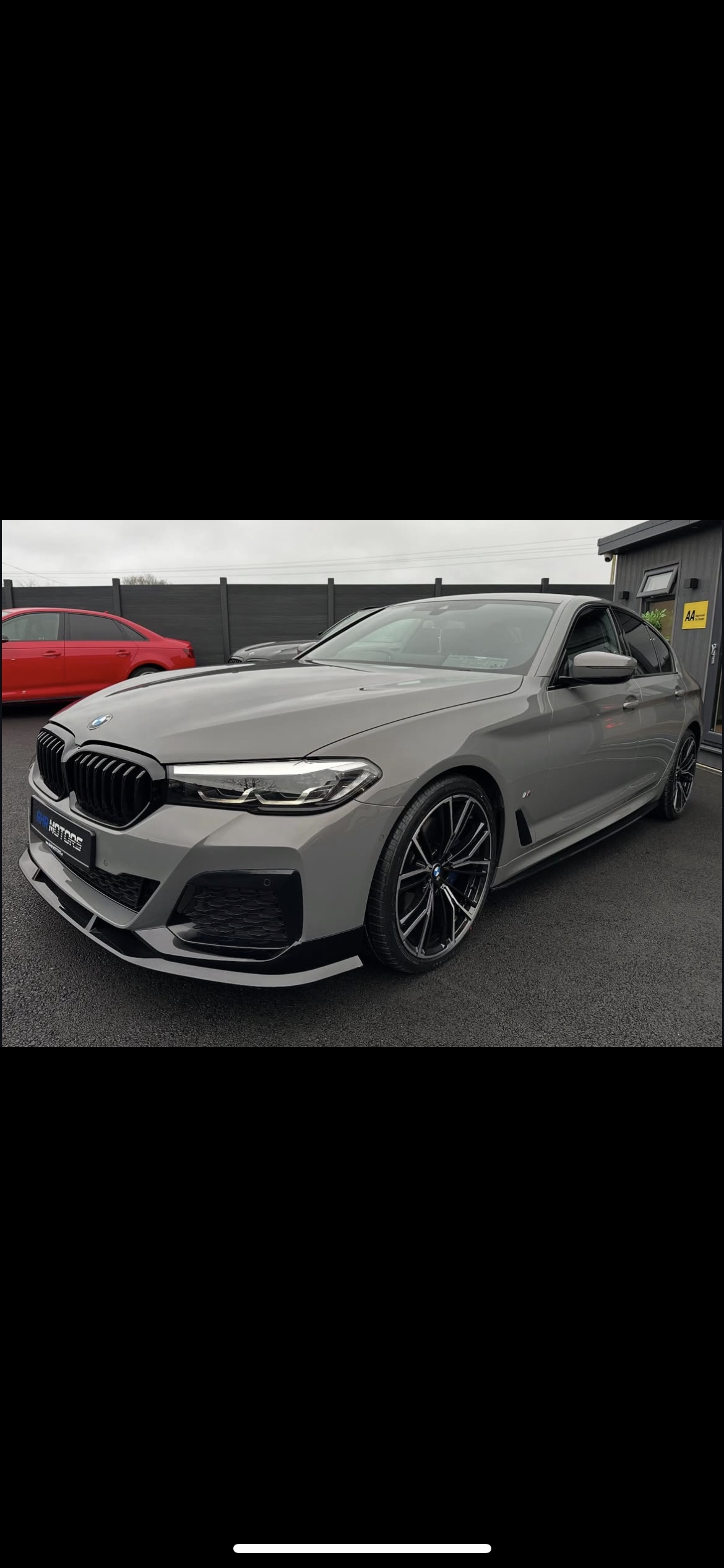 BMW 5 SERIES G30 LCI FACELIFT 2021+ – FRONT SPLITTER LIP IN GLOSS BLACK