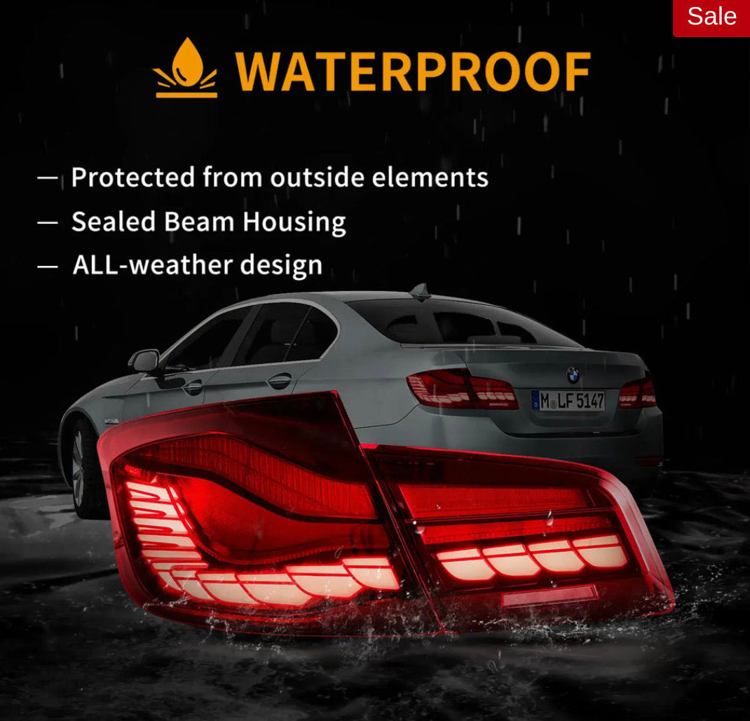 BMW 5 Series M5 6th Gen F10,F18 (2011-2017) Vland OLED Tail Lights With Dynamic Welcome Lighting (CS Style)