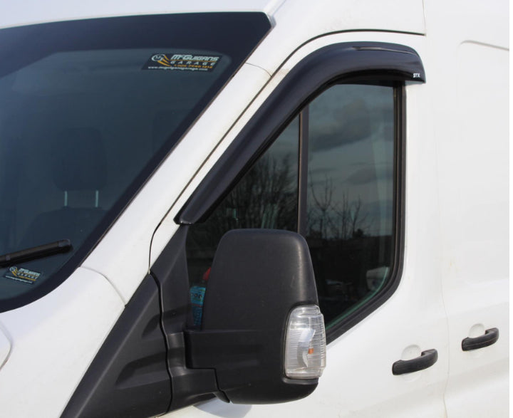 Ford Transit Mk8 Jumbo Van Tinted External Stick On Window Visors