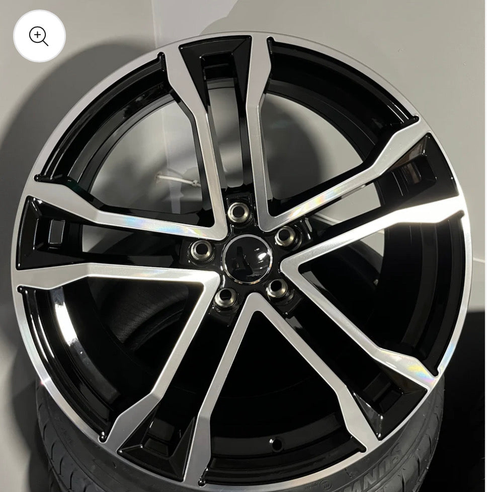 VW 860 21X9.0 5X112 BLACK M/F (TIGUAN)
