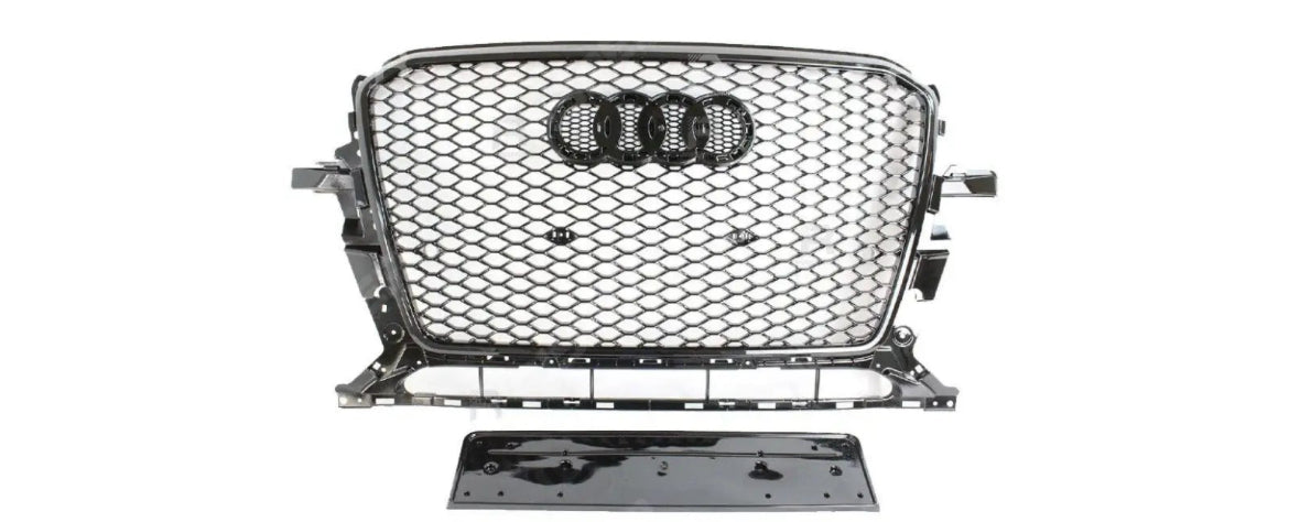 AUDI Q5 2013-2015 GLOSS BLACK 'RSQ5 STYLE' HONEYCOMB GRILL