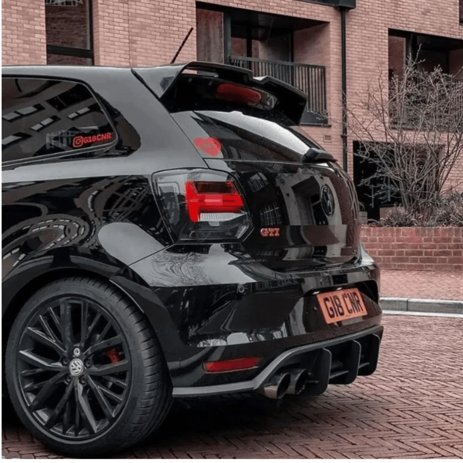 VOLKSWAGEN POLO MK5 6C/6R 2009-2017 - OETTINGER STYLE REAR SPOILER IN GLOSS BLACK
