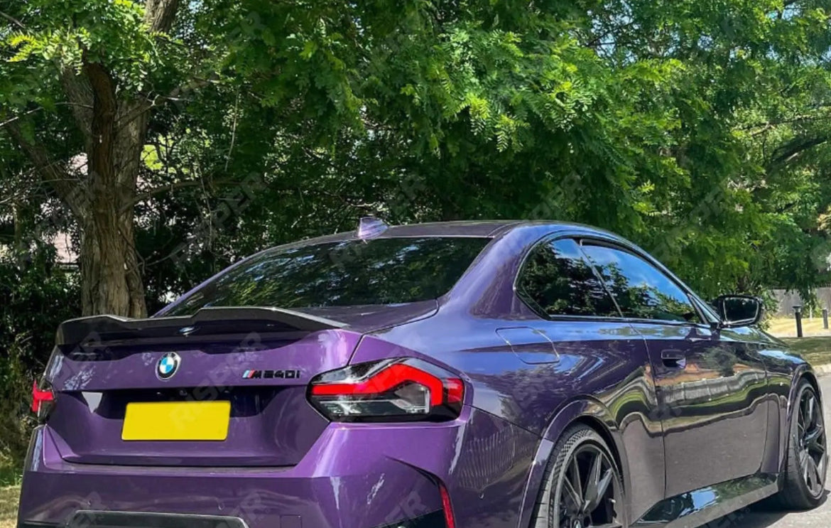 BMW 2 SERIES G42 2022+ GLOSS BLACK MP STYLE REAR SPOILER