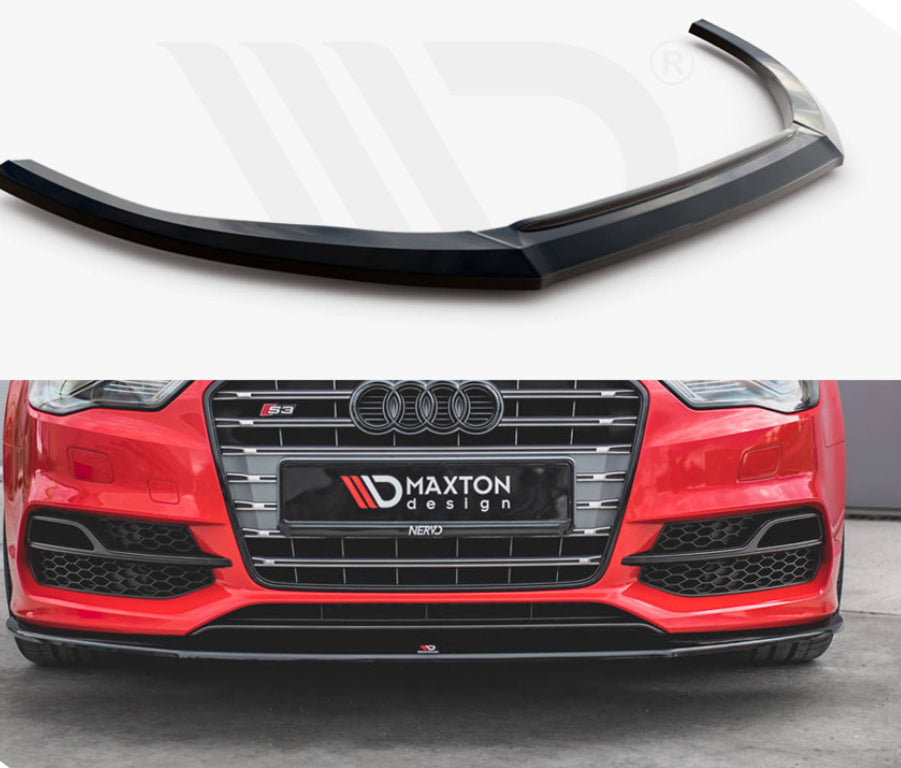 Front Splitter V.1 Audi S3 / A3 S-Line 8V Sedan / Cabrio (2013-2016)