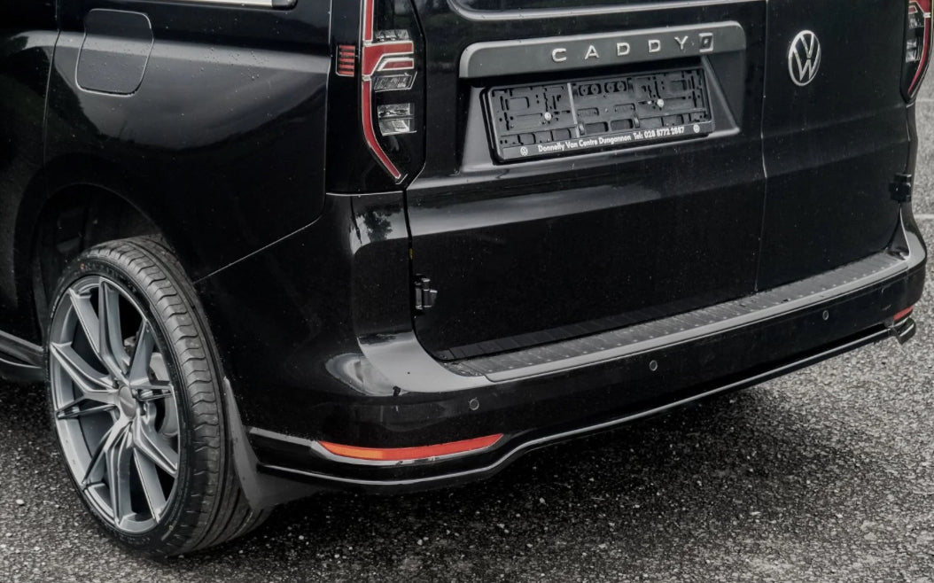 VOLKSWAGEN CADDY MK5 2021+ - REAR BUMPER SPLITTER IN GLOSS BLACK