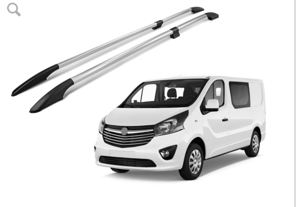 Opel Vivaro/Traffic 14+ Van Roof Bars / Rails Black