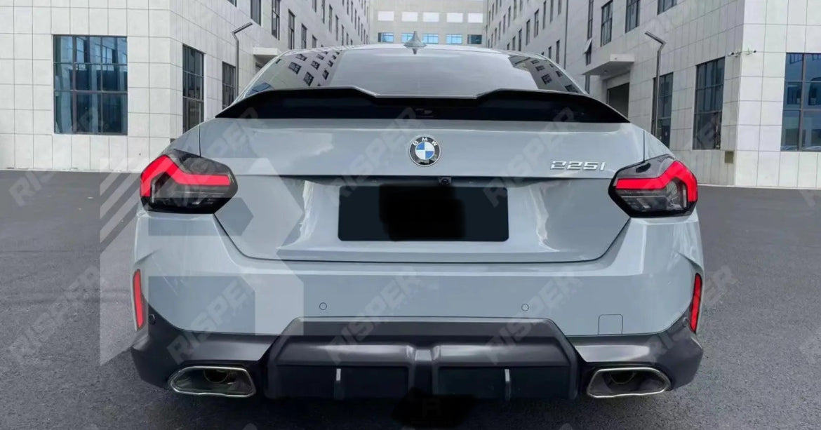 BMW 2 SERIES G42 2021+ 2-DOOR COUPE 'M240I LOOK' GLOSS BLACK FULL AERO KIT