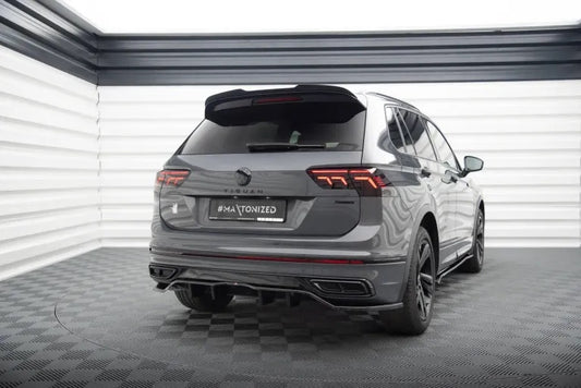 CENTRAL REAR SPLITTER (WITH VERTICAL BARS) VOLKSWAGEN TIGUAN ALLSPACE R-LINE MK2 FACELIFT