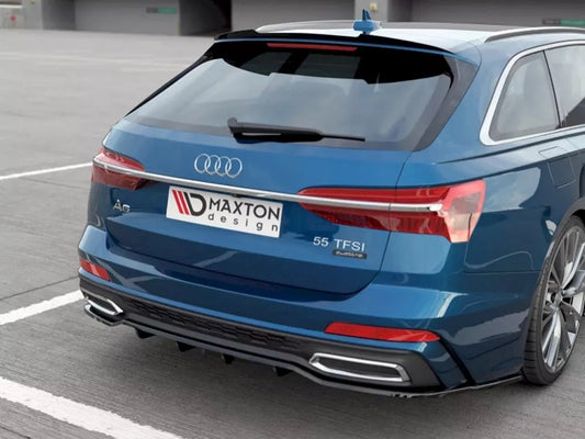 CENTRAL REAR SPLITTER (W/ VERTICAL BARS) AUDI S6/ A6 S-LINE C8 AVANT (2019-)