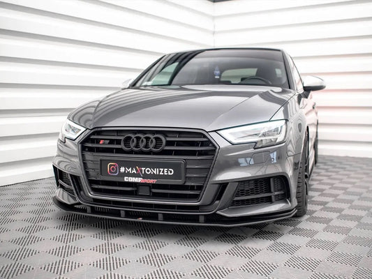 STREET PRO FRONT SPLITTER AUDI S3 SPORTBACK 8V FACELIFT (2016-2019)