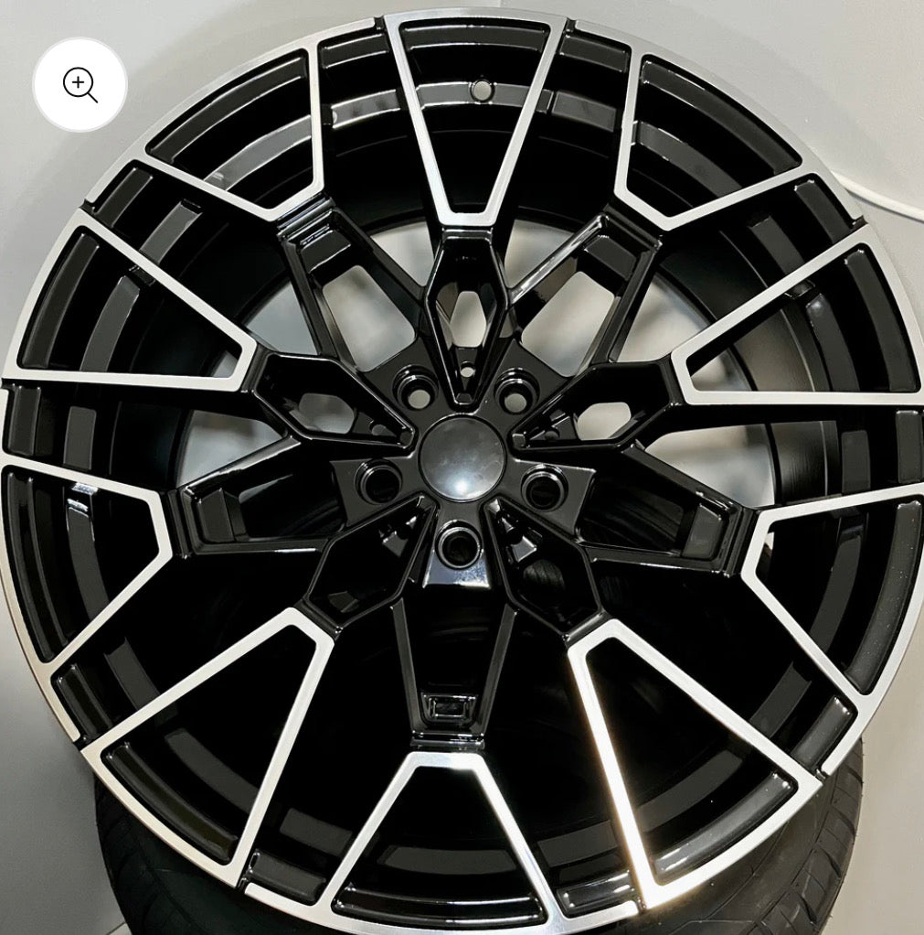 BMW 360 20X8.5X9.5 5X112 BLACK M/F