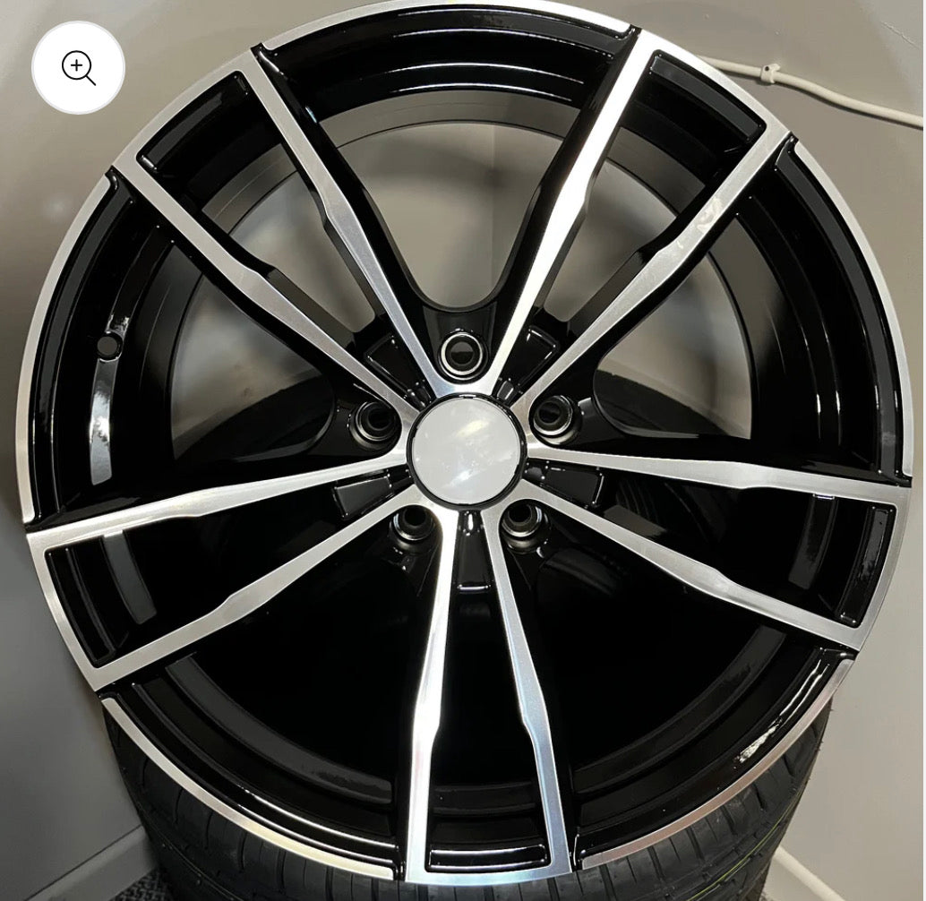BMW 612 19X8.5 5X120 BLACK M/F