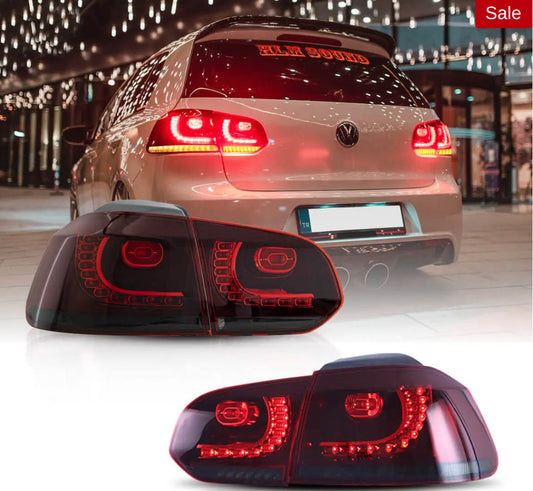VW Golf Mk6 Vland LED Aftermarket Tail Lights With Amber Sequential Turn Signal