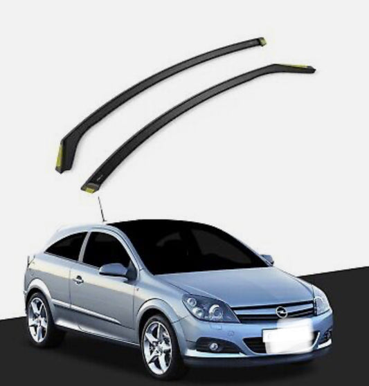 Opel Astra MK5 H 2005-2009 GTC 3 Door Hatchback Wind Deflectors 2pc