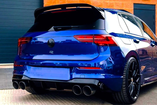 VOLKSWAGEN GOLF MK8 R/R-LINE/GTI 2020+ - CLUB SPORT CS STYLE REAR SPOILER IN GLOSS BLACK