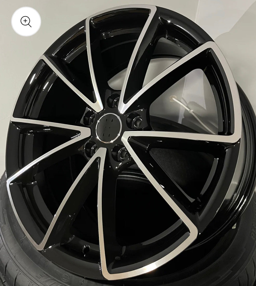 AUDI 990 18X8.0 5X112 BLACK M/F