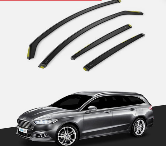 Ford Mondeo MK5 2015-2022 5 Door Estate Wind Deflectors 4pc Tinted