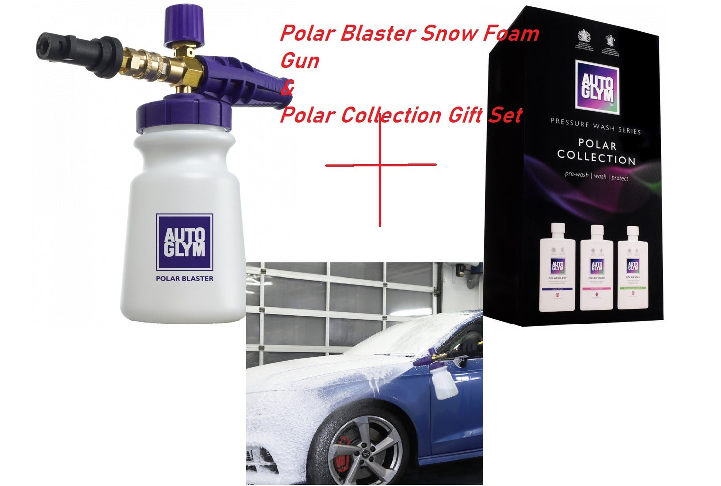 AUTOGLYM POLAR BLASTER Foam Gun & Polar Collection Gift Set Pressure Washer Series