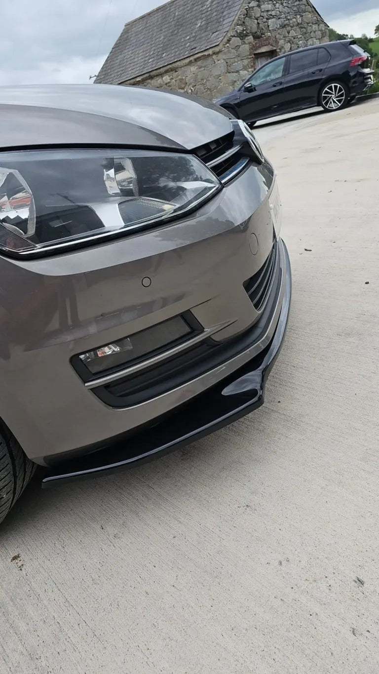 VW Golf MK7 STANDARD V4 Gloss Black FRONT SPLITTER