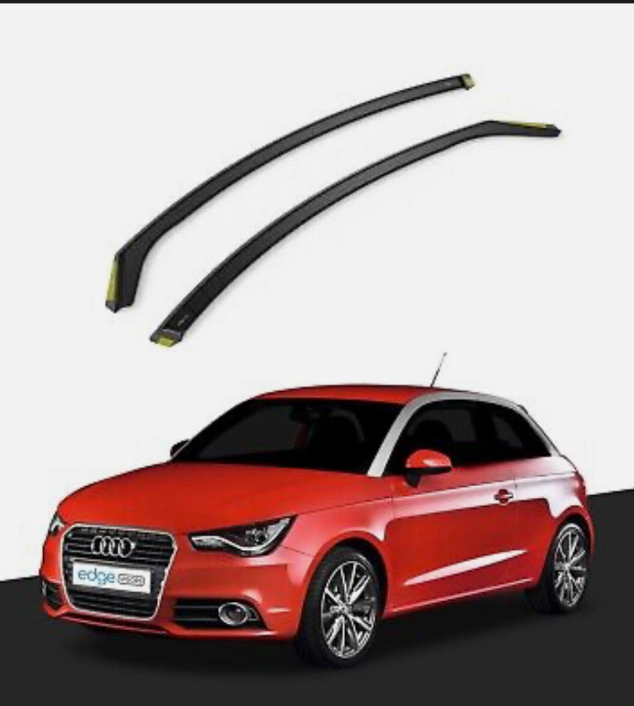 Audi A1 MK1 2012-2018 3 Door Hatchback Wind Deflectors 2pc Tinted