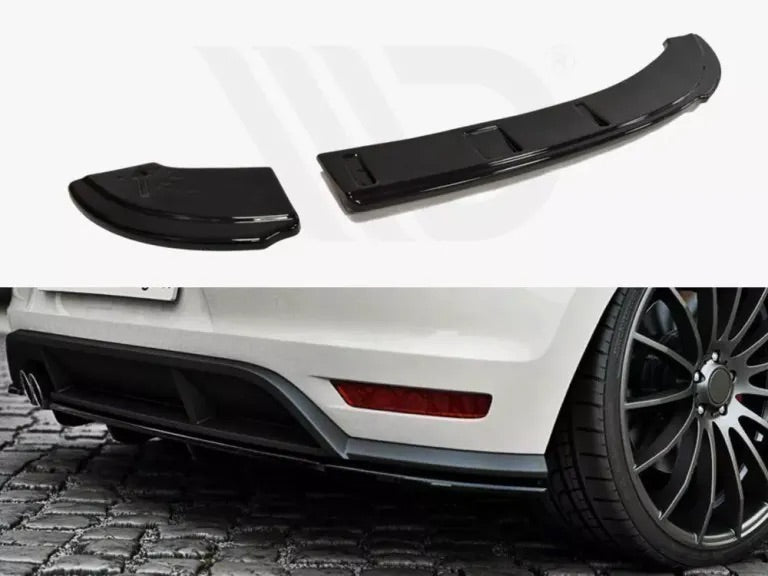 REAR SPLITTER WITH VERTICAL BARS VW POLO MK5 GTI FACELIFT(2015-2017)