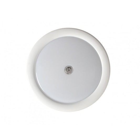 Van & 4x4 Interior Led Round Light Super Bright White With Built in Switch