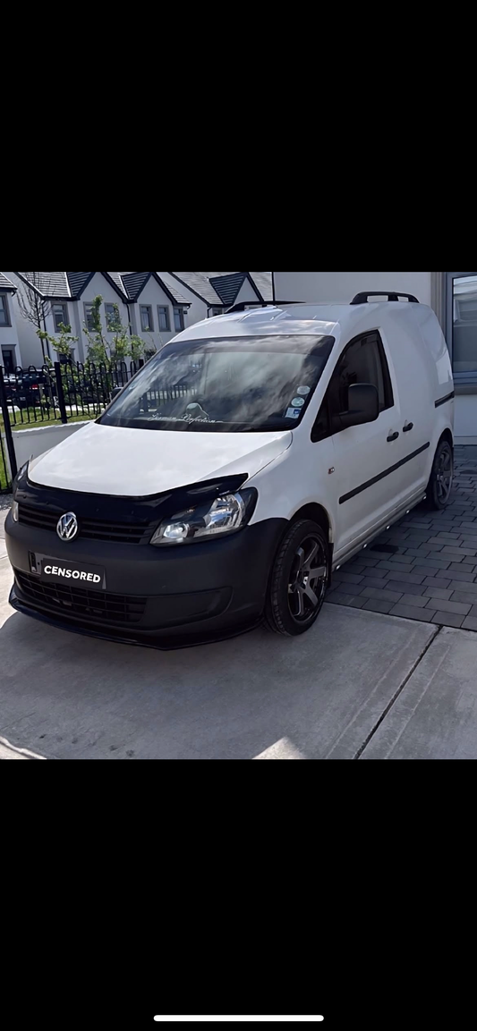 VW CADDY MK3 2010/2015 FRONT SPLITTER V1 GLOSS BLACK