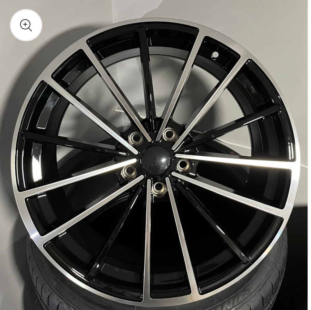 VW 508 19X8.0 5X112 BLACK M/F
