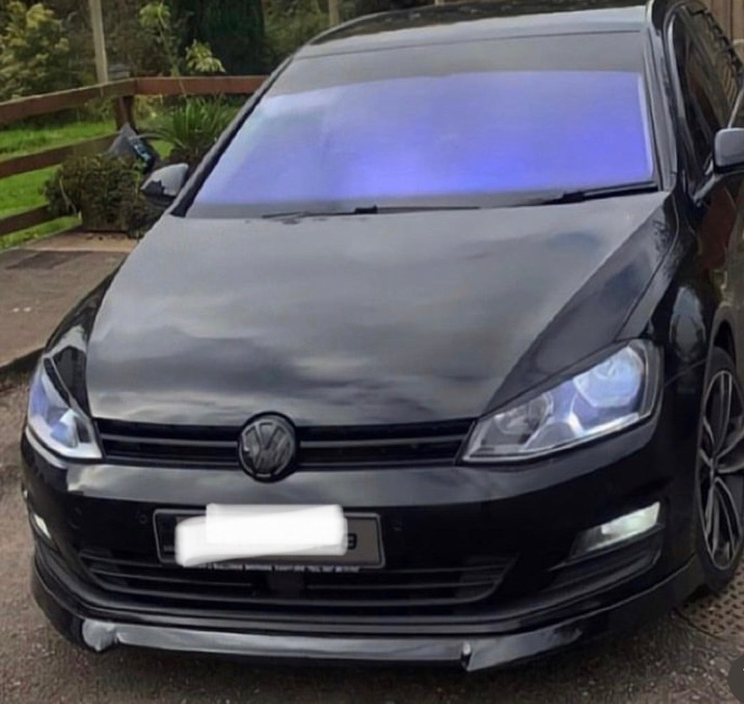 VW Golf MK7 STANDARD V4 Gloss Black FRONT SPLITTER